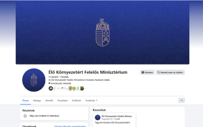 Elindult az Élő Környezetért Felelős Minisztérium hivatalos Facebook oldala!